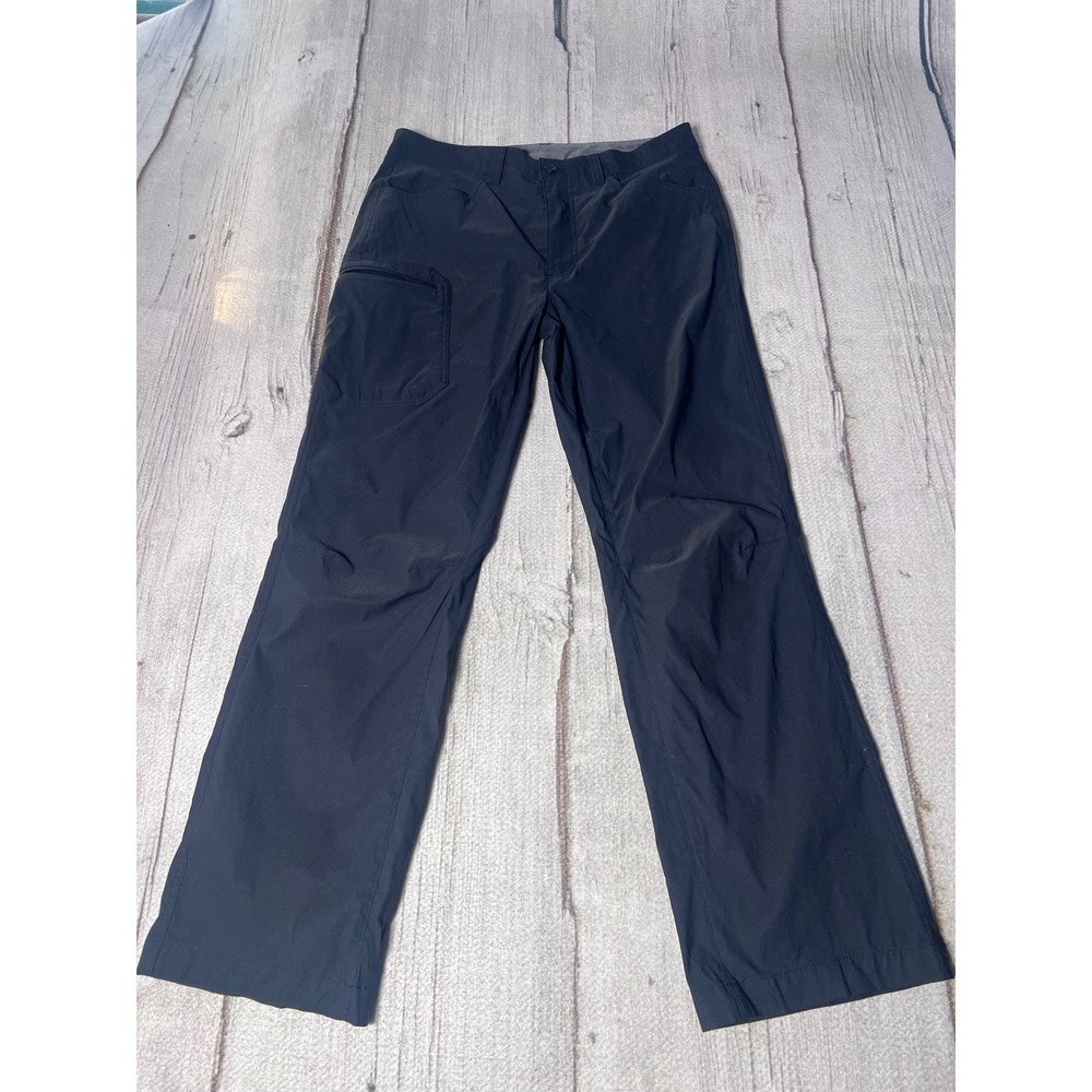 Eddie Bauer Mens Black Cargo Pants Size 32x30 Outdoor Hiking Travel